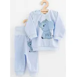 Kojenecká souprava tričko a tepláčky New Baby Happy Elephant blue, vel. 80 (9-12m)