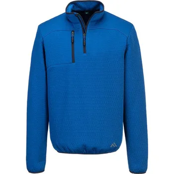 pracovní mikina PORTWEST Mikina KX376 s 1/4 zipem POR-KX376QBRXXXL 3XL Modrá quartz