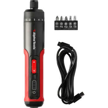 AlphaTools Aku šroubovák ATCSD170B1, 4 V, 0–320 ot../min.&nbsp;SCHRAUBENDREHER 4V