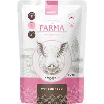 Krmivo pro psa FARMA Vepřové maso 500g – Prémiové balení LIGHT