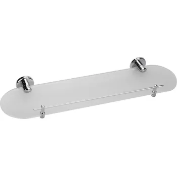 Drátěná police Polička skleněná, 525x145x50mm, Chrom, FRESHHH