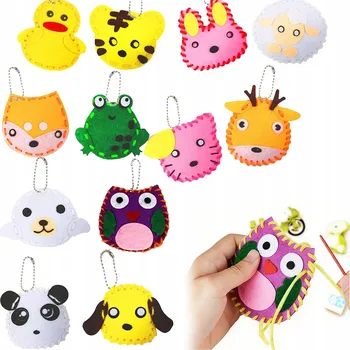 kreativní sada Sada na šití Vicloon, 12 filcových nášivek pro děti od 3 let