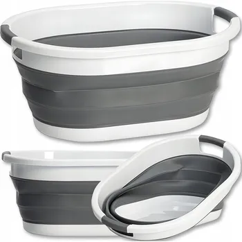 Koš na prádlo Volně stojící koš na prádlo JYSK 60 l bílý, hnědý, černý