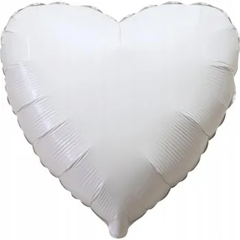Balónek Fóliový balónek 18" FX - Srdce (bílé), balený