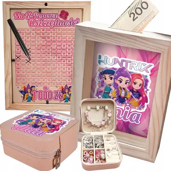 Pokladnička POKLADNIČKA / ŠPERKOVNICE NA PENÍZE S JMÉNEM HUNTRIX DÁREK