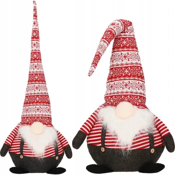 Vánoční dekorace Skřítek gnóm pod vánoční stromeček, vánoční dekorace, 80 cm