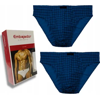 Slipy Pánské slipy Atlantic bavlněné 2-BALENÍ slipy EEP-073 M námořnická modrá