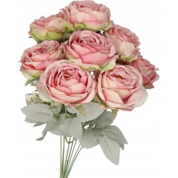 umělá květina KYTICE RŮŽÍ UMĚLÉ KVĚTINY JAKO ŽIVÉ 50 CM HUSTÁ XXL DEKORATIVNÍ