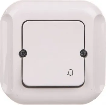 Domovní zvonek TOPAZ ZVONEK OVLÁDACÍ TLAČÍTKO / ZVONEK / BÍLÉ WP-7T