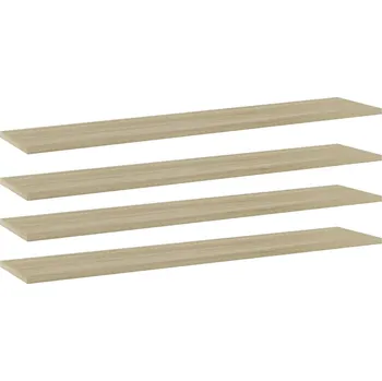 Psací stůl Přídavné police 4 ks dub sonoma 100 x 20 x 1,5 cm dřevotříska - 8720286246375