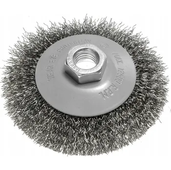 Drátěný kartáč KOTOUČOVÝ drátěný kartáč 100 mm ocelový vlnitý drát závit M14 GRAPHITE