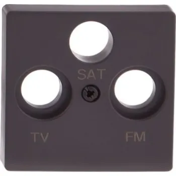 Elektrická zásuvka Anténní lišta nástěnná Kontakt-simon šedá