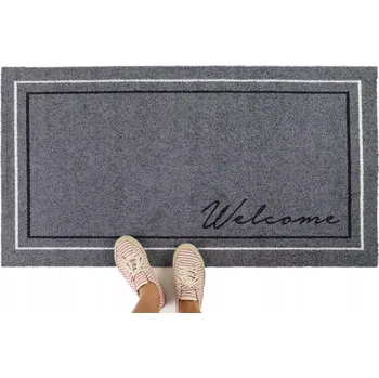 Rohožka Protiskluzová rohožka Creation Šedá Welcome 66x150 cm