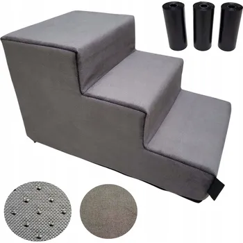 Schůdek SCHODY schůdky pro psa 3 STUPNĚ 30 cm STABILNÍ rampa plošina