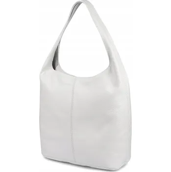 Kabelka Beltimore kabelka z pravé kůže bílá