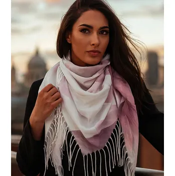 Šátek Agrafka šátek s květinami – polyester