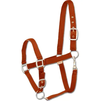 Vybavení pro koně WALDHAUSEN Ohlávka Perlon Satin Waldhausen, bordeaux EXTRA FULL