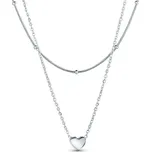 Vuch Originální dvojitý ocelový náhrdelník Detis Silver + 2 měsíce na vrácení zboží