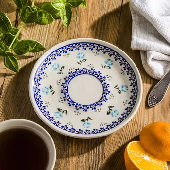 Talíř Talířek / Podšálek Keramika Bolesławiec 16 cm - dek. 892 (druhý druh)