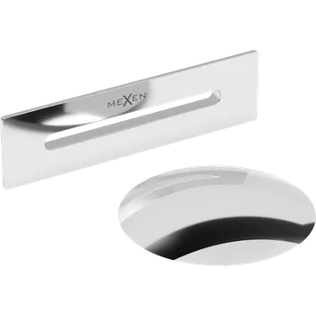 Instalatérský materiál Mexen Mexen, odtoková zátka typu ClickClack a krytka pro přepad, chromová, 5100-01