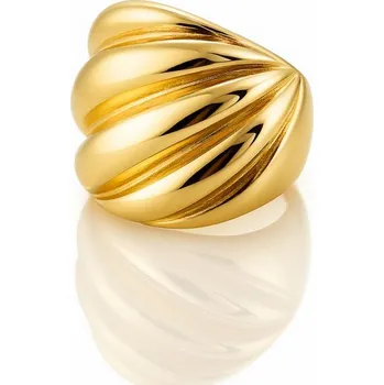 Prsten Flamenco Mystique Prsten z chirurgické oceli pokovený 14k zlatem PST997, velikost prstenu: US7 EU14 Velikost prstenu: US6 EU11