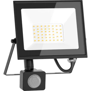 Mexen Luxpro LED reflektor s pohybovým senzorem, 30W, studená - 6500K, 2700 lm, černý - L235-030-65-70 Naświetlacze LED