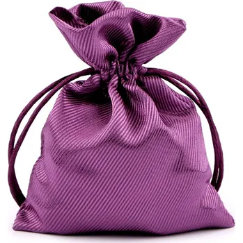 Dárkový pytlík 9,5x13 cm saténový, střední, 4 (4) fialová