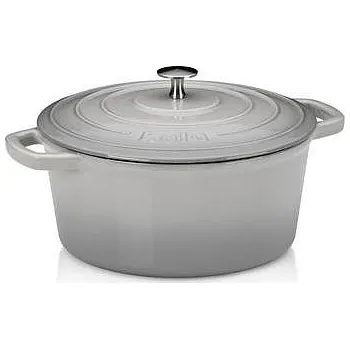 Hrnec KELA Pekáč litinový s poklicí CALIDO 26 cm šedá KL-12607