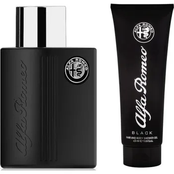 Pánský parfém Alfa Romeo Black Dárková sada EDT 125 ml a sprchový gel 90 ml