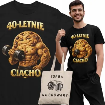 Pánské tričko Tričko pánské 40-letý frajer - vtipné tričko k 40. narozeninám + taška