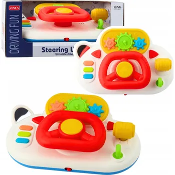 Hračka pro nejmenší INTERAKTIVNÍ SIMULÁTOR ŘÍZENÍ VOLANT PRO NEJMENŠÍ DĚTI SVĚTLA ZVUKY