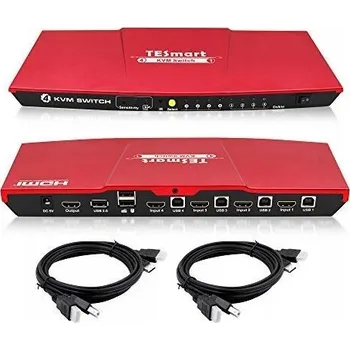 KVM Přepínač, Dokovací Stanice, Switch, Hub TESMART 3840x2160@30Hz Adaptér