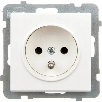 Elektrická zásuvka Ospel béžová nástěnná Elektrická Zásuvka