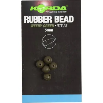 Gumové korálky Korda Rubber Beads Green 5 mm (25 Ks) Průměr (mm): 5.0