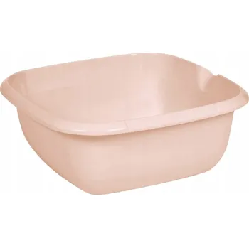 KEEEPER Plastová mísa čtverec 13l s výlevkou RŮŽOVÁ