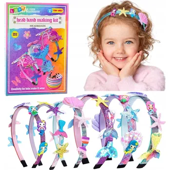 kreativní sada KREATIVNÍ SADA DIY NA VÝROBU ČELENEK DO VLASŮ MUŠLE MOŘSKÁ PANNA