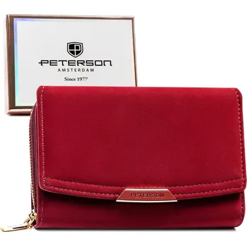 Stylová dámská koženková peněženka Peterson Gorax, červená