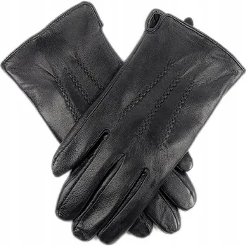Rukavice Kožené rukavice z pravé kůže černé zateplené pánské M/11,5