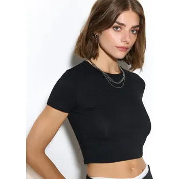 Dámské tričko Zkrácené tričko - XL - House - černá - 313GS-99X