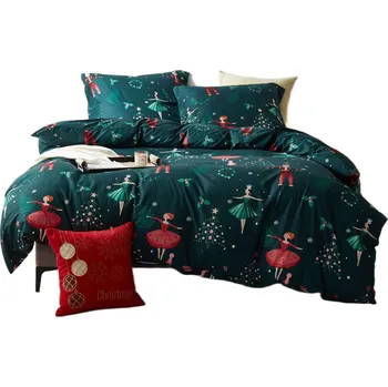 Povlečení POVLEČENÍ VÁNOČNÍ ZIMNÍ TEPLÉ 220x200cm + 2 POVLEČENÍ NA POLŠTÁŘE 100% MIKROVLÁKNO