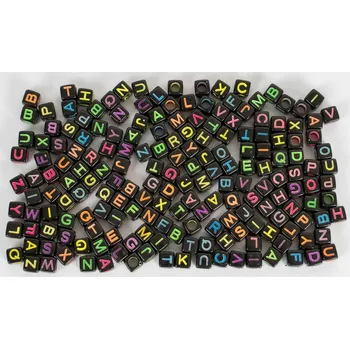 Hračka FANDY Korálky ABC 01 černé