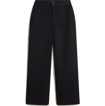 Dámská móda kalhoty dámské VANS Palmer Wide Leg Chino Pant Black - 28