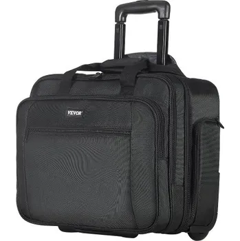 brašna na notebook Brašna na notebook s kolečky 17,3 palce / 43,9 cm pro ženy a muže, černá