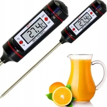 Kuchyňský teploměr KUCHYŇSKÝ TEPLOMĚR NA MASO SONDOU ELEKTRONICKÝ JEHLOVÝ DIGITÁLNÍ LCD POUZDRO