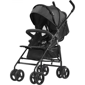 Kočárek Lehký kočárek , kompaktní, snadno skládací, vícepolohová polohovací stříška, rám z uhlíkové oceli, velký úložný koš, držák na nápoje, deštník, dětský kočárek pro cestování a další, černý