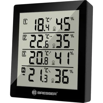 Meteostanice Bresser GmbH, Německo Bresser Temeo Hygro Quadro Weather Station, black