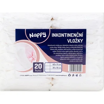 Nappy Inkontinenční vložky - 20 ks 30x7 cm, Extra tenké