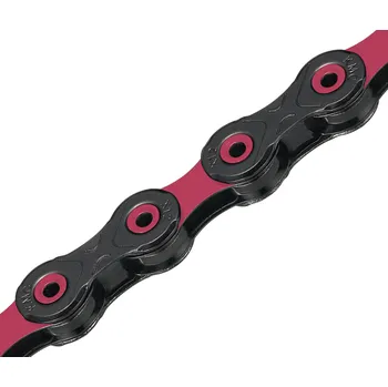 Řetěz na kolo KMC DLC12 Black/Pink 126 článků (Řetěz KMC DLC12 Black/Pink126 článků 12)