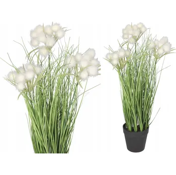 umělá květina UMĚLÁ TRÁVA V KVĚTINÁČI OKRASNÁ ROSTLINA KVĚTINY DEKORACE 45CM