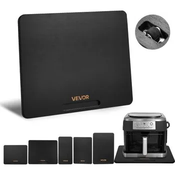 posuvný podnos na spotřebiče, střední 13 x 16 palců, posuvný podnos s tichými gumovými kolečky a dutou rukojetí, snadno se čistí, posuvný podnos na spotřebiče pro kávovar, kuchyňská deska, černá